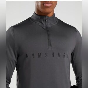 Gymshark NWOT Sportstripe Quarter Zip Long Sleeve Workout Shirt